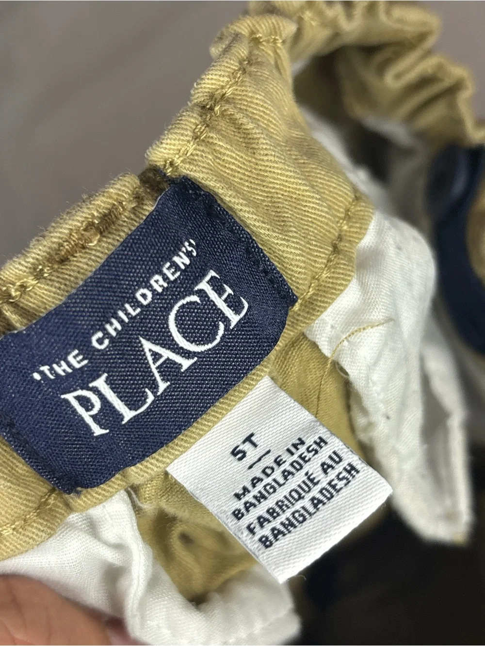 The Children’s Place Boys Khaki Chino Pants 5T Stretch